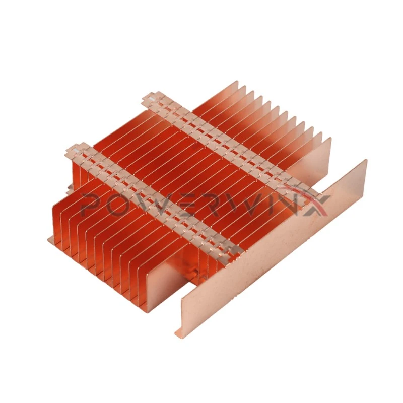 Copper Zipper Fin Heat Sinks (2)